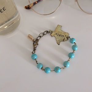 Julio Designs handmade (made in TX) western boho bracelet stamped Julio